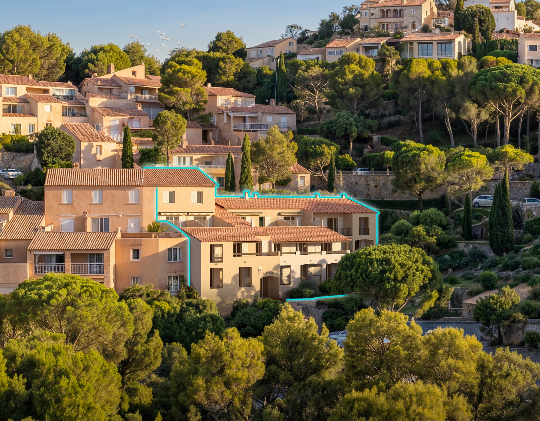 Bâtiment Aiguevive — vue agrandie
