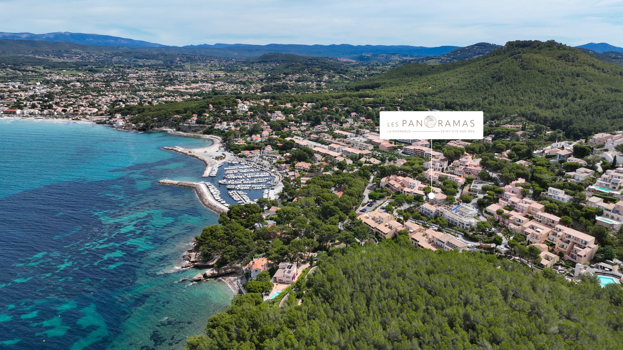 Localisation des Panoramas sur la côte de La Madrague